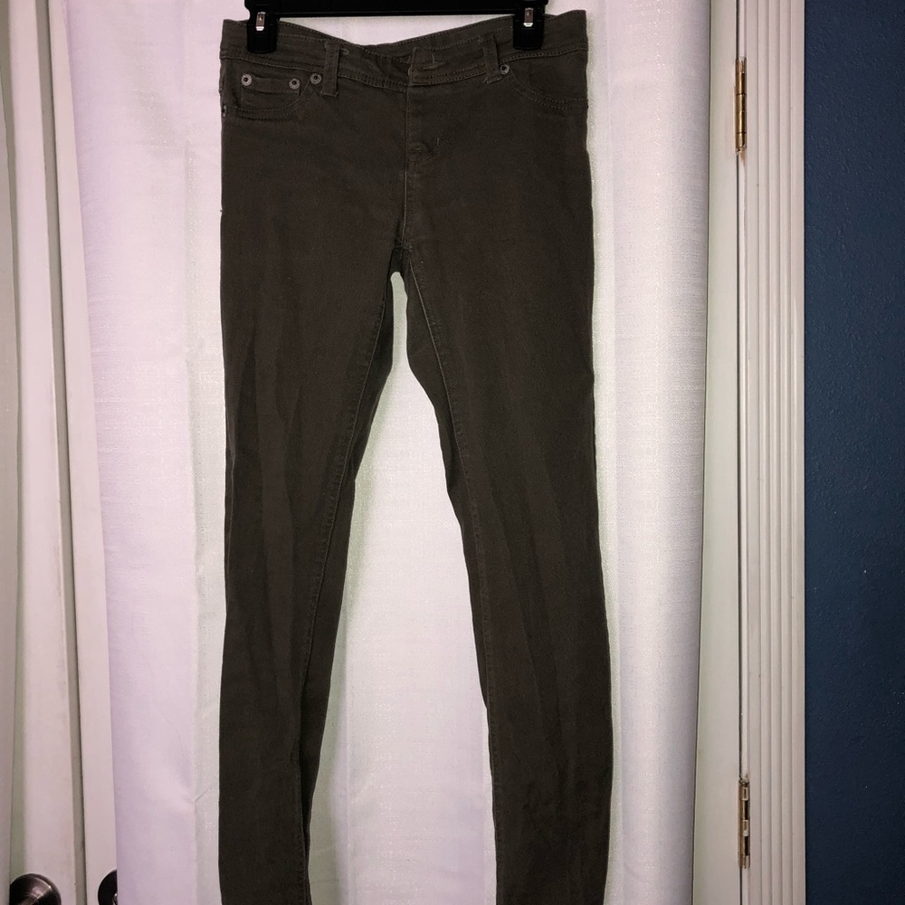Army green jeans